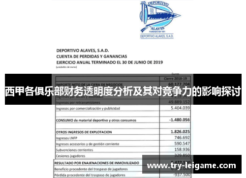 西甲各俱乐部财务透明度分析及其对竞争力的影响探讨 西甲各俱乐部财务透明度分析及其对竞争力的影响探讨